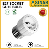 Lamp Holder Converters GU10 to E27 Base E27 Tapak Lampu Untuk GU10 Bulb E27 Holder
