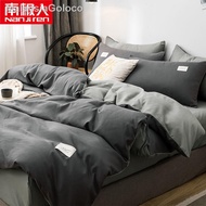 ☫▲4 times bedding dormitory single three-piece sheet bag double 1.8 meters covered1