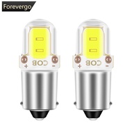 FOREVERGO 2Pcs BA9S Car 2LED LED 3W LED COB Bulb Interior License Plate Light Marker Reading Auto La