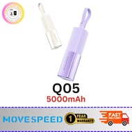 [B1F1] MOVESPEED Q05 Magnetic Power Bank 5000mAh Portable Mini Size, Lipstick Size