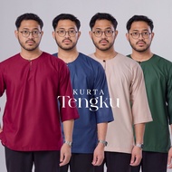 TENGKU-1 - Kurta Teluk Belanga Tengku By Lagenda Clothing - Japanese Cotton 3/4 Sleeves
