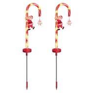 Solar Christmas Lights Outdoor Outdoor Solar Candy Cane Lights Christmas Solar Candy Cane Lights Fes