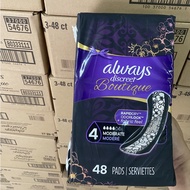 Always Discreet Boutique Sanitary Napkin 48 Pieces USA