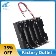 5 x 1.5V AA Battery Slot Holder Case Box Wire Black