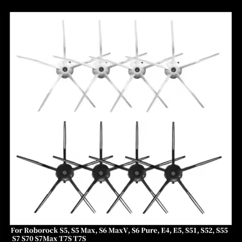 Side Brush For Roborock S5, S5 Max, S6 MaxV, S6 Pure, E4, E5, S51, S52, S55S7 S70 S7Max T7S T7S Vacu