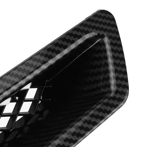 QB-Carbon Fiber Universal Car Front Bumper Hood Vent Air Out Decoration For Honda Civic -A4 B8 Golf 