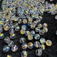 3 round white crystal beads, 6 cups, 8 cups, 10 cups