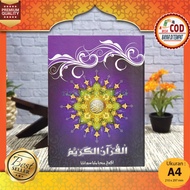 Al-quran Khat Usmani Verse Corner 18 Lines Al Karim A4 CD Paper Newspaper Agung Media Mushaf Al-Qura