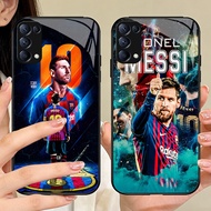O-5 Barcelona Messi tempered Glass Phone Case OPPO Reno 4 A15S A91 3 6Z 5 6 A15 F15 5G