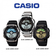 Casio AE1100W / AE-1100W-1B Standard Digital Sporty Design Black Resin Strap Watch ..