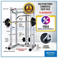 BPS FREE INSTALL Multi Function Smith Machine Pull Lat Squat Rack Chin Up Tower Station Pull Up Dip 