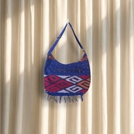 Large Woven Sling Bag, Holds Many Items, Toraja Woven Bag with Many Patterns pilihan AdjustableTALI