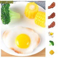 PIXELHIVE​ Simulation Kitchen Toy, Cooking Toys Simulation Food Simulation Steak Model, Poached Egg 