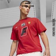 PUMA AUTO - เสื้อยืดผู้ชาย Scuderia Ferrari Race Garage Crew สีแดง - APP - 62112202