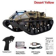 JJRC C8812 LED Light Full Scale Tracked Tank Simulation Model Toy RC Car Model Drift Remote Control 