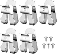 5 Pcs Belt Clips, Stainless Steel Drill Belt Clip Hook with Screws, Compatible with 20V Power Drill 