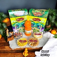 [1 box of 4 cakes and 1 syrup] Monasari Eid Hampers Syrup Package - Special Orange Cookie & Syrup Pa