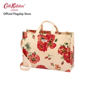 Cath Kidston Strappy Carryall Archive Rose Peach/Red กระเป๋า กระเป๋าสะพายข้าง กระเป๋าถือ กระเป๋าลายดอกไม้ กระเป๋าสีแดง กระเป๋าแคทคิดสตัน