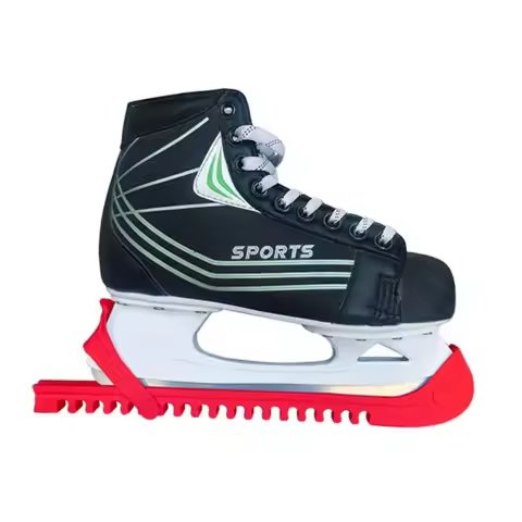 1 Pair Adjustable Ice Skate Blade Covers Portable Non-Slip Wear Resistant Ice Skate Protector Sleeve