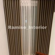 Premium Doff Imported Blackout Curtains, Special for 8 waves, 9 waves, 12 waves