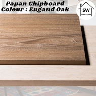 Papan Chipboard Colour England Oak 16mm melamine surface chipboard with Full ABS Edging Direct facto