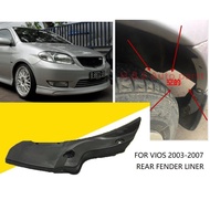 Rear Fender Liner For VIOS 2003 2004 2005 2006 2007 Rear Wheel Fender Cover