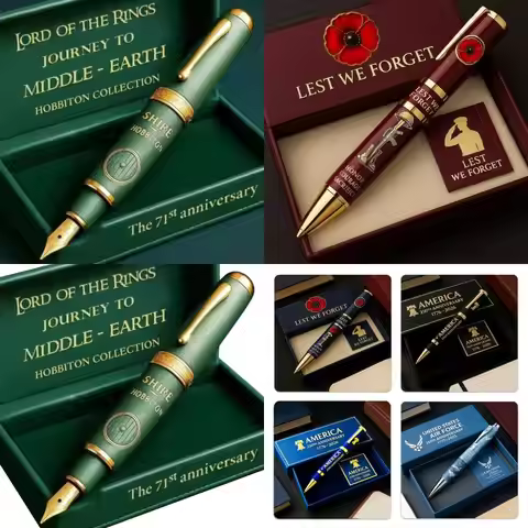Collectors Edition Gel Pen Americans 250 Years Anniversary Premium Metal Pen Ensures Reliability Per