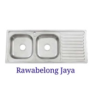 new Kitchen Sink Arco / Bak Cuci Piring ARCO 12050C 2 lubang + sayap