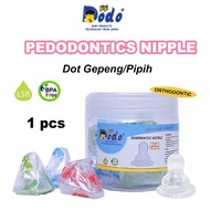 Dodo Nipple Pedodontics Bayi – Dot Pipih Anti Colic S M L 0 Bulan+ - Empeng Bayi