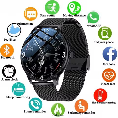 LXASFIT 2025 New Smart Watch Heart Rate Sleep Health Monitor Bluetooth Talk Ladies Sport Smart Watch