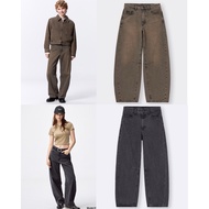 GU Barrel Jeans Highwaist Women's Baggy Denim Trousers