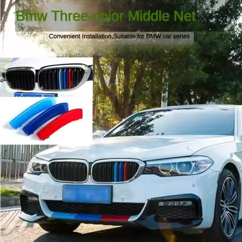 3pcs/lot Car Grille Network Decor Trims Grill Sticker for BMW E46 F30 E90 3 Series Car Style BMW Gri