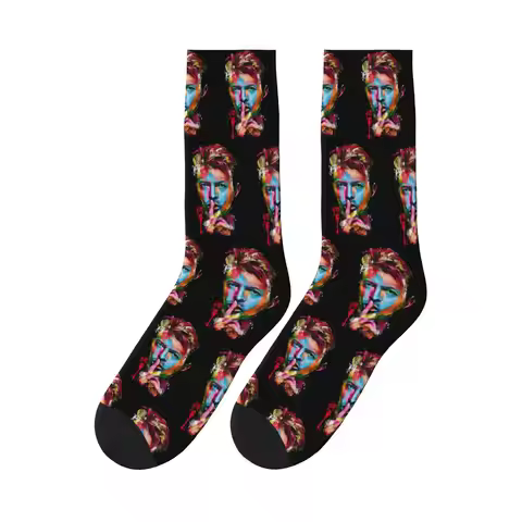 fadsft david bowie Sports Socks Super Soft Stockings All Season Long Socks for Unisex Gifts
