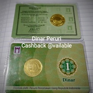 Termurah Koin Dinar Sertifikat Peruri Emas Murni 1 Dinar