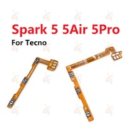 Power on off button flex for Tecno Spark 5 Air Pro KE5 KD7S KD6a Switch volume button flex