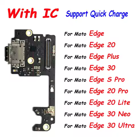 USB Port Charger Dock Connector Charging Board Flex Cable For Moto Edge 20 Lite Pro Edge 30 Fusion N
