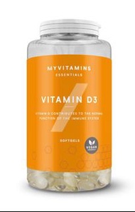 ［ Myprotein ］Vitamin D3 Softgels 維生素 D3 膠囊