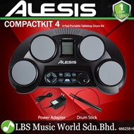 Alesis CompactKit 4 Pad Portable Electronic Tabletop Drum Set Kit (Compact Kit 4)