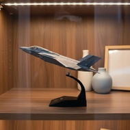 No Assembly F-35 Fighter Jet Model Detailed Finish Stealth Fighter Model Display Stand for Collector