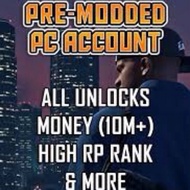 [PC] PRE-MODDED ACCOUNT MONEY ALL UNLOCKED MAX STATS |Grand Theft Auto V / GTA 5 Online | Social Club / Steam