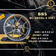 BBS Style BC-BB5SL-2 (F/F)18X8 ET35 5X114.3 Hyperblack