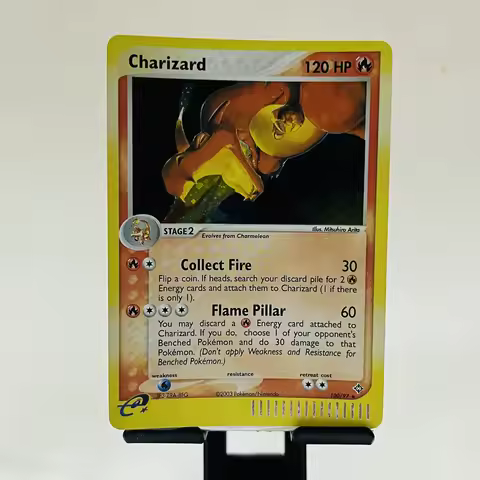 Bandai Pokemon Proxy Cards High Quality Pikachu Single Cards TCG Board Game Big Sale Charizard Drago