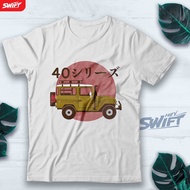 Toyota Landcruiser FJ70 FJ40 Land Cruiser Japan OFFROAD TSHIRT BAJU DISTRO