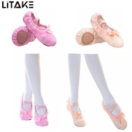 Ballet Shoes For Toddler Baby Girls Soft Cowhide Sole Dance Shoes Ballet Slippers Dance Practice Shoes