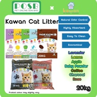 KAWAN Cat Litter 20kg / KAWAN Pasir Kucing 20kg / Pasir Kucing Murah / Pasir Kucing Wangi