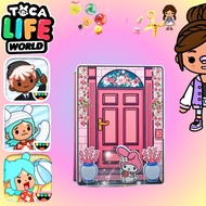 Học liệu bóc dán ngôi nhà búp bê bằng giấy Toca Boca melody quiet book h31