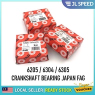 100% ORIGINAL FAG C3 TVH ( 6205 / 6304 / 6305 ) CRANKSHAFT BEARING CRANK SHAFT BEARING Y15 LC135 FZ150 EX5 DREAM KRISS