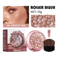 Lakerain ROLLER BLUSH Ball Blush Spherical Blush Pink Pearl Blush Delicate Brightening Female Exquis