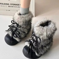 (Guangzhou CC product) Y2K fur snow boots for women winter new warm thick fur