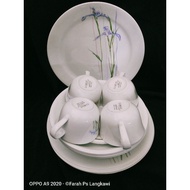 Corelle Set 20 Pcs Shadow Iris (Cawan porcelain)